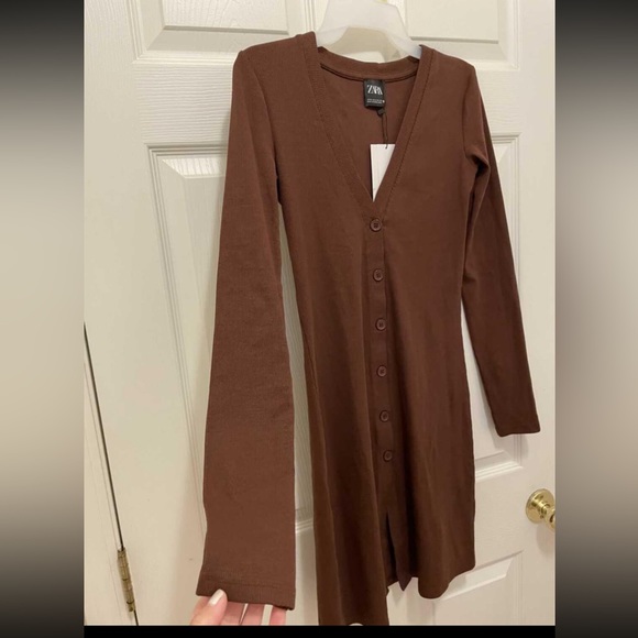 BNWT ZARA LONG WOMENS CARDIGAN - Picture 5 of 7